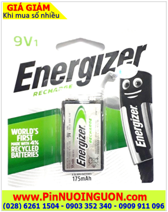 Pin Micro; Pin Karaoke; Pin sạc vuông 9V Energizer NH-22BP1 (9v 175mAh) Loại Vỉ 1viên